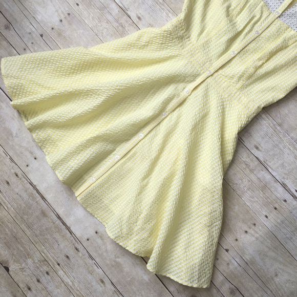Charming Charlie Yellow Check Vintage Picnic Dress - Picture 3 of 8